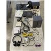 Image 1 : 2 BOXES OF ASSORTED ELECTRONICS, CARD SHUFFLER ETC
