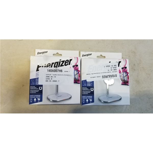 2 ENERGIZER ULTIMATE MAGNETIC WIRELESS CHARGER 3 IN 1 STANDS