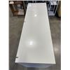 Image 2 : WHITE IKEA GLASS TOP HALL TABLE / VANITY DESK