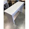 Image 1 : WHITE IKEA GLASS TOP HALL TABLE / VANITY DESK