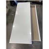 Image 2 : WHITE IKEA GLASS TOP HALL TABLE / VANITY DESK