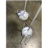 Image 3 : 2 WHITE METAL FLOOR LAMPS