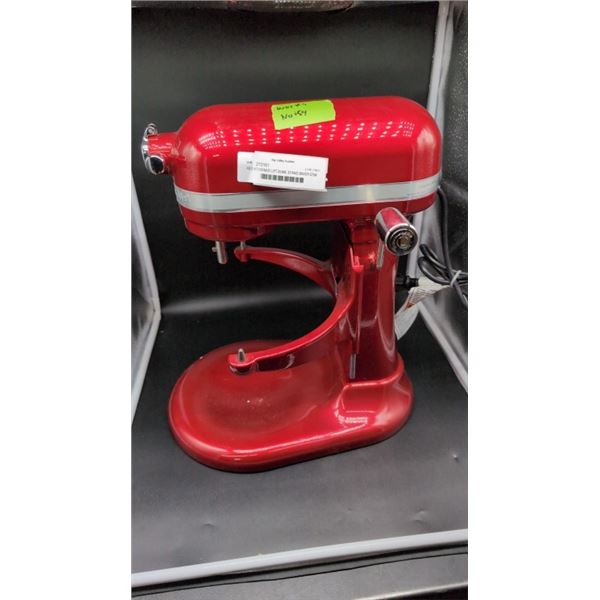 RED KITCHENAID LIFT BOWL STAND MIXER 575W WORKING NOISY NO BOWL