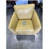 Image 1 : AS NEW DIGIO LEATHER ITALIAN MODERN ARMCHAIR