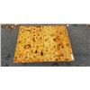 Image 2 : RUSTIC BURNED WOOD COFFEE TABLE WITH HAIR PIN LEGS