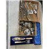 Image 1 : ASSORTED SILVERPLATE CUTLERY AND SERVING ITEMS