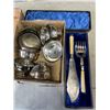 Image 3 : ASSORTED SILVERPLATE CUTLERY AND SERVING ITEMS