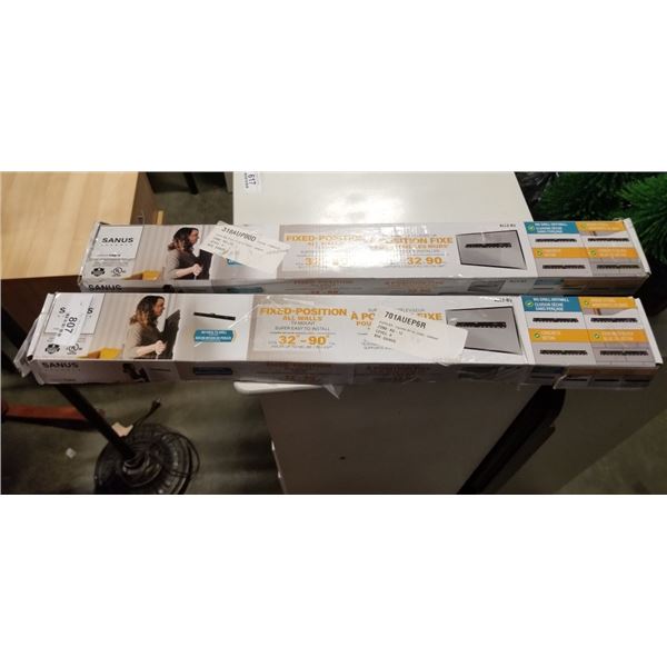 2 SANUS WALL MOUNTS FIXED