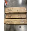 Image 1 : 2 VIVO DUAL MONITOR DESK STANDS AND KEYBOARD TRAY