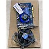 Image 1 : INTEL CPU COOLER CNDP 121L50 AND SAPPHIRE GRAPHICS CARD HD2600 PRO