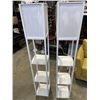 Image 1 : 2 WHITE FLOOR DISPLAY LAMPS