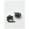 Image 2 : STERLING SILVER NATURAL AMETHYST (0.70CT) WITH CZ (0.70CT) EARRINGS, W/A $400.00.