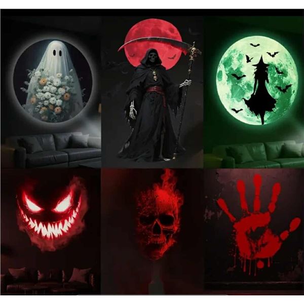 NEW PROJECTION 6 PATTERN HALLOWEEN LED PROJECTOR LIGHT