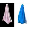 Image 1 : 2 NEW REVERSIBLE HANGING FABRIC CHAIRS PINK /GREY AND BLUE/GREY