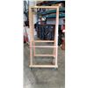 Image 1 : LARGE ROLLING GALLERY EASEL, DOUBLE SIDED, 78 INCH TALL 36 INCH WIDE