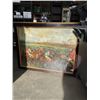 Image 2 : ANTIQUE OIL ON CANVAS SIGNED BY TREVOR JAMES, EQUSTRIAN SCENE, 47 INCH WIDE AND 37 INCH TALL