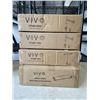 Image 1 : 2 VIVO SINGLE MONITOR DESK MOUNTS, DUAL MONITOR EXTRA TALL DESK MOUNT AND CLAMP ON KEYBOARD TRAY