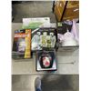 Image 1 : NEW OLD STOCK HOUSEHOLD VASES, SHOT GAME, BIRDS OFF SPIKES AND ECO LITE EMRGENCY LED RECHARGEABLE LA