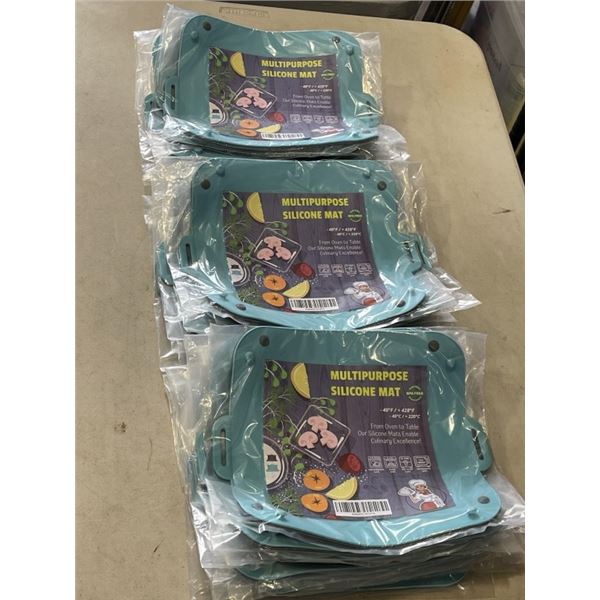 APPROX 30 NEW SILICONE MULTI PURPOSE OVEN TO TABLE MATTS