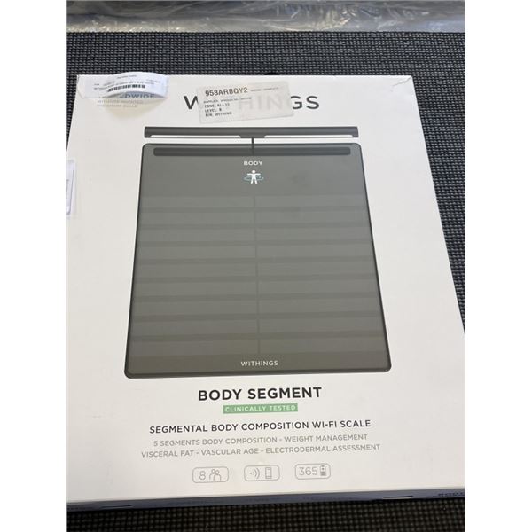 WITHINGS BODY SEGMENT WIFI/ BLUETOOTH SMART SCALE - TESTED WORKING, RETAIL $499