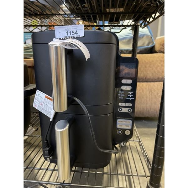 NINJA DOUBLESTACK 2-BASKET AIR FRYER - TESTED WORKING, RETAIL $249