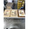 Image 1 : 3 ANTIQUE FRAMED AND SIGNED PAINTINGS