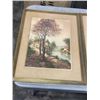 Image 2 : 3 ANTIQUE FRAMED AND SIGNED PAINTINGS