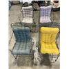 Image 1 : SET OF 4 CAST IRON PATIO CHAIRS