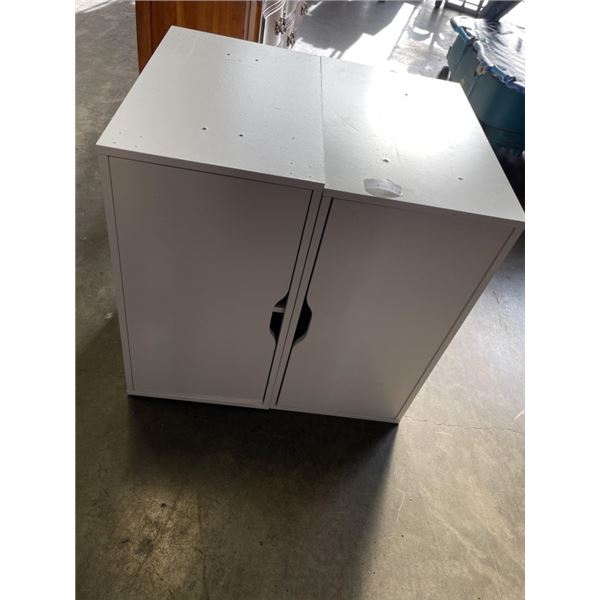 2 WHITE IKEA CUPBOARDS