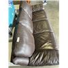 Image 3 : NATUZZI BROWN LEATHER HIDE A BED SOFA, GOOD CLEAN CONDITION