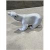 Image 2 : ROYAL DUX POLAR BEAR FIGURE, 12 INCH LONG, 7 INCH TALL