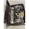 Image 2 : VINTAGE CANTEEN WITH ASSORED SILVER PLATE CUTLERY