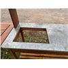 Image 10 : POTTING TABLE WITH DROPLEAF ENDS