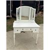 Image 1 : ANTIQUE VANITY WITH TRIFOLD MIRROR