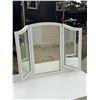 Image 5 : ANTIQUE VANITY WITH TRIFOLD MIRROR