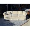 Image 3 : WHITE/CREAM SATIN DAMASK SOFA - GORGEOUS!