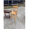 Image 2 : CHILDREN'S CHAIR, DOLL HIGHCHAIR, AND END TABLE