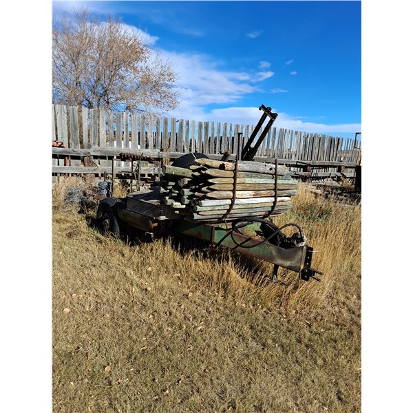 Linden PTO  Post Pounder with Posts and Partial Spool of Wire