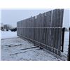 Image 2 : 2x Bid Price, 30 ft Free Standing Windbreak Panels, with removable boards/ Slats, 15 ft wide base