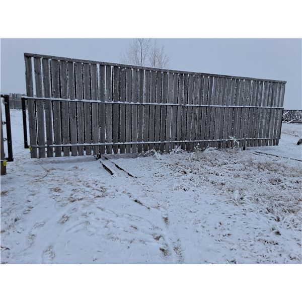 2x bid price 30 ft Free Standing Windbreak Panels, with removable boards/ Slats, 15 ft wide base