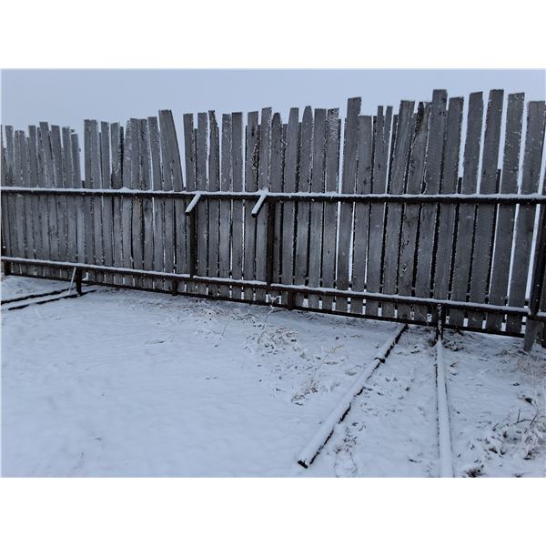 2x bid price 30 ft Free Standing Windbreak Panels, with removable boards/ Slats, 15 ft wide base