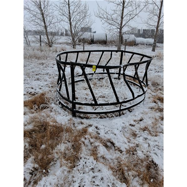 9 ftRound bale feeder, some damage as is