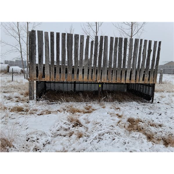 8 ft x 16 ft calf shelter on skids