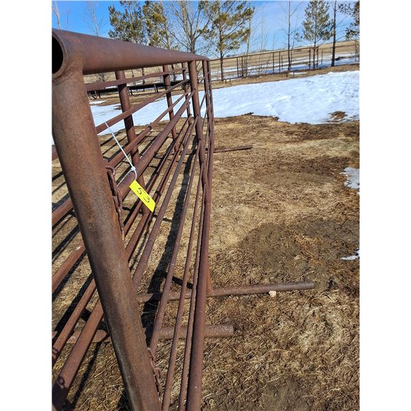 24' x 6' Steel Corral Panel w/Round Tubing