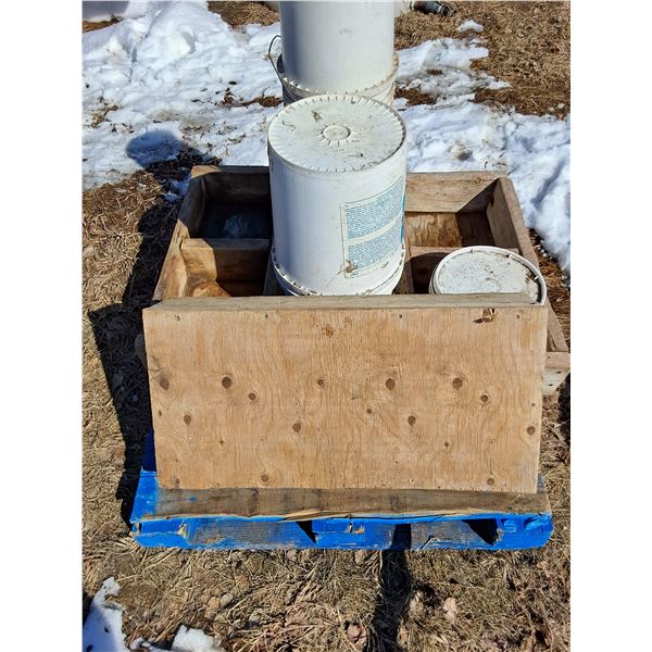 (3) Mineral Feeders, (12) 5-Gallon Feed Buckets