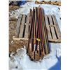 Image 1 : (20) Steel Fence Posts - Assorted Lengths