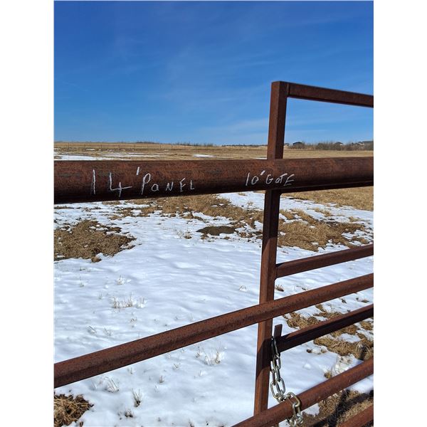 14' Steel Corral Panel w/10' Gate