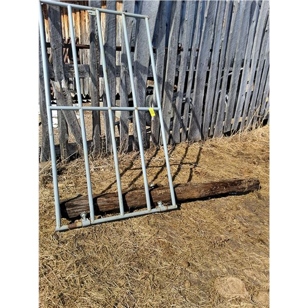 8' x 4' Steel Gate w/Attached Railroad Tie