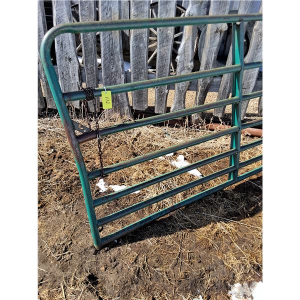 Light Weight 12' x 4' Galvanized Steel Corral Gate w/Hinges