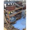 Image 1 : Assorted Barbed Wire, Shelving & Barrel